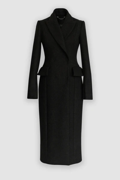 Tumši pelēks vilnas mētelis