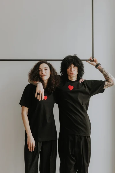 Melns T-krekls “Wild Heart”