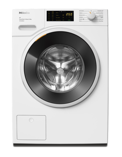 W1 veļas mazgājamā mašīna ar ielādi no priekšpuses, WWB380 WCS PWash&Steam&8kg Lotosa balta