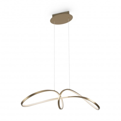 42w LED griestu lampa maytoni curve kolekcija zeltītā krāsā 4000K 2800LM mod156PL-l52G4K