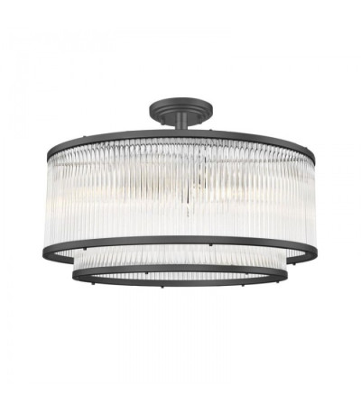 Griestu lampa SERGIO BLACK Ø50