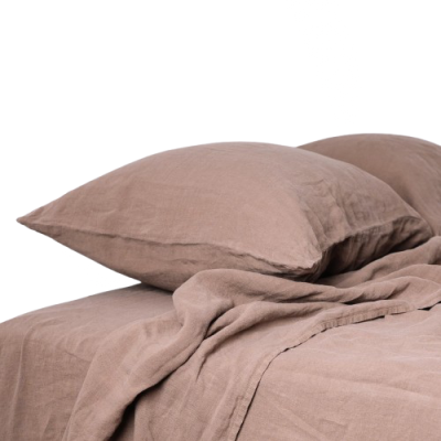 Klasiskā lina spilvendrāna - kapučīno