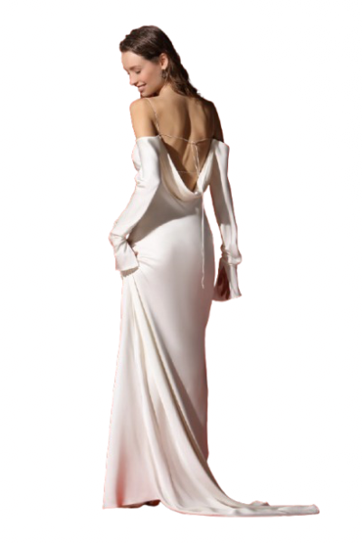 Liana maxi vakarkleita no dubultā zīda