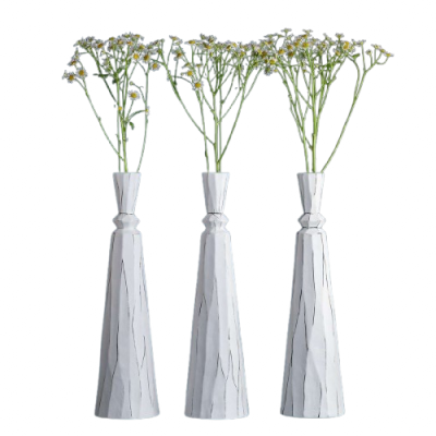 Porcelāna vāze/svečturis GRAPHIC WHITE small