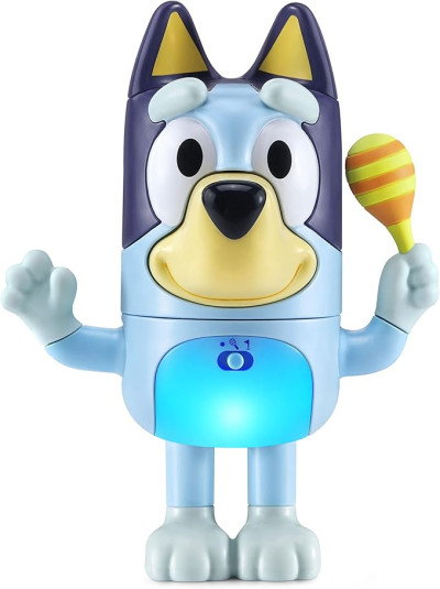 VTech Shake It Bluey – Interaktīva rotaļlieta ar skaņām, kustībām un mācību režīmiem