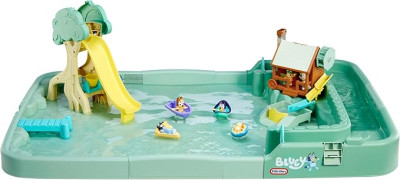 Bluey piedzīvojums Bušlandē – ūdens rotaļu galds ar 6 aksesuāriem bērniem no 2 līdz 4 gadiem