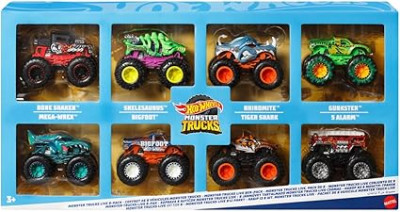 Monster Trucks, 8 kravas automašīnu komplekts bērniem no 3 gadiem
