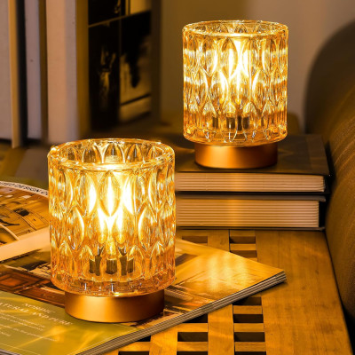 Kristāla galda lampu komplekts