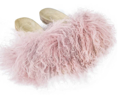 Lamas kažokādas sandales