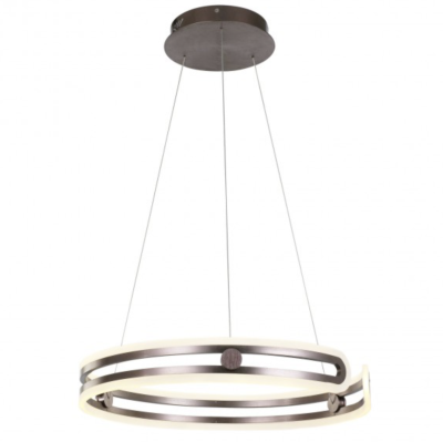 Griestu lampa italux kiara kolekcija brūnā krāsā Ø60CM 80W 3000K MD17016002-1E COFFE