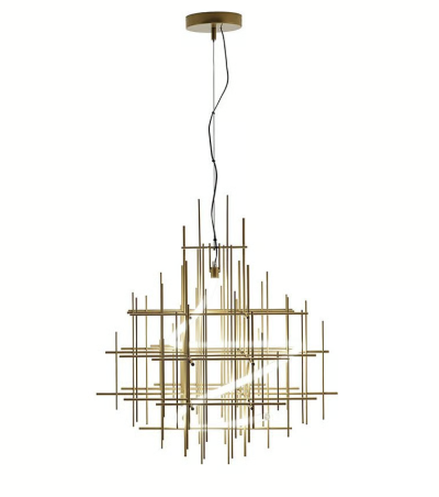 Metrica lampa matēta zelta krāsā