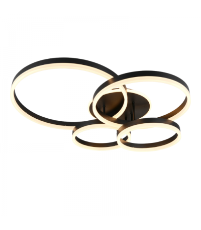 50W LED griestu lampa DRAKE BLACK dimmējama