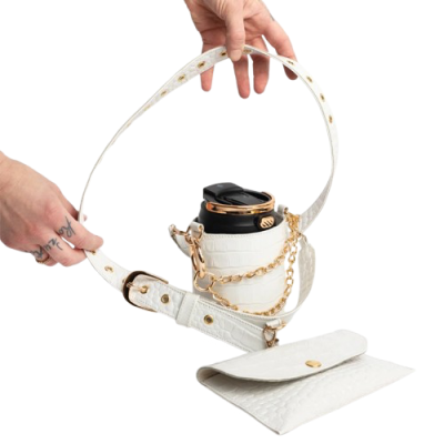 Kafijas krūzes turētājs HANDLE ME HOT IN WHITE