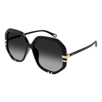 CHLOÉ CH 0105S Blk/Grey 55-18 sieviešu saulesbrilles