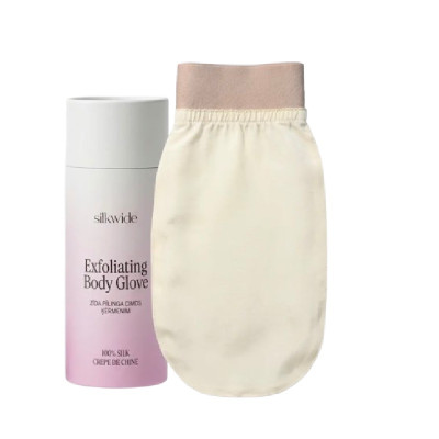 SilkWide zīda pīlinga cimds visam ķermenim