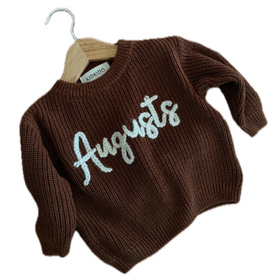 Personalizēts džemperis - brūns