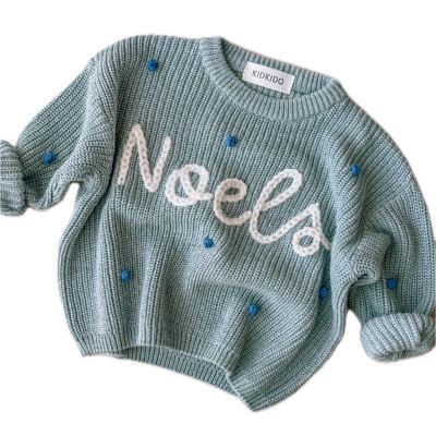 Personalizēts džemperis - zilganpelēks