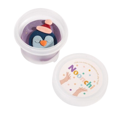 Noonchi plastilīns “Pingvīns”, ceriņu krāsa (100 g)