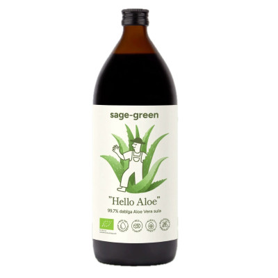 Hello Aloe - bioloģiskā alvejas sula 1000ml