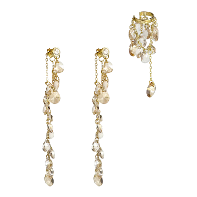 Champagne Dust, auskaru komplekts